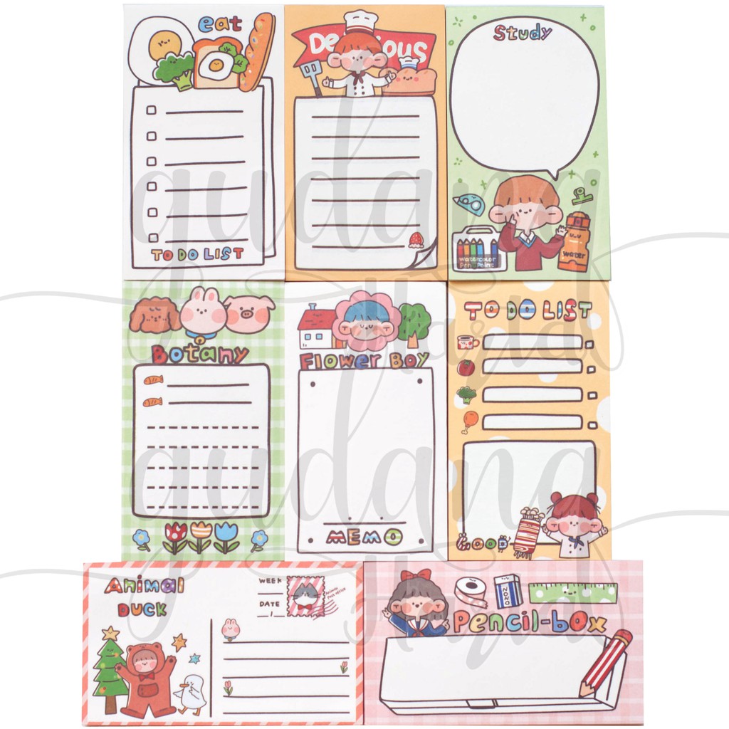 

Memo Pencil Box Series To Do List Agenda Lucu Memo Unik DIY Scrapbook GC 301328