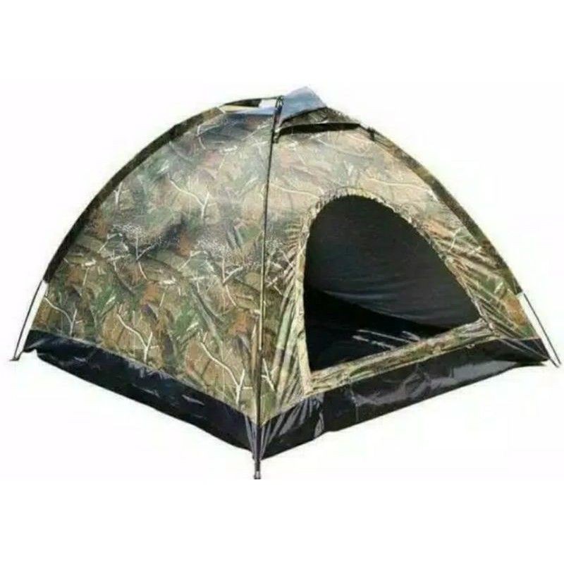 Tenda camping 4-5 person - tenda 6-7 orang kemping outdoor - tenda army - tenda alas terpal kamuflase