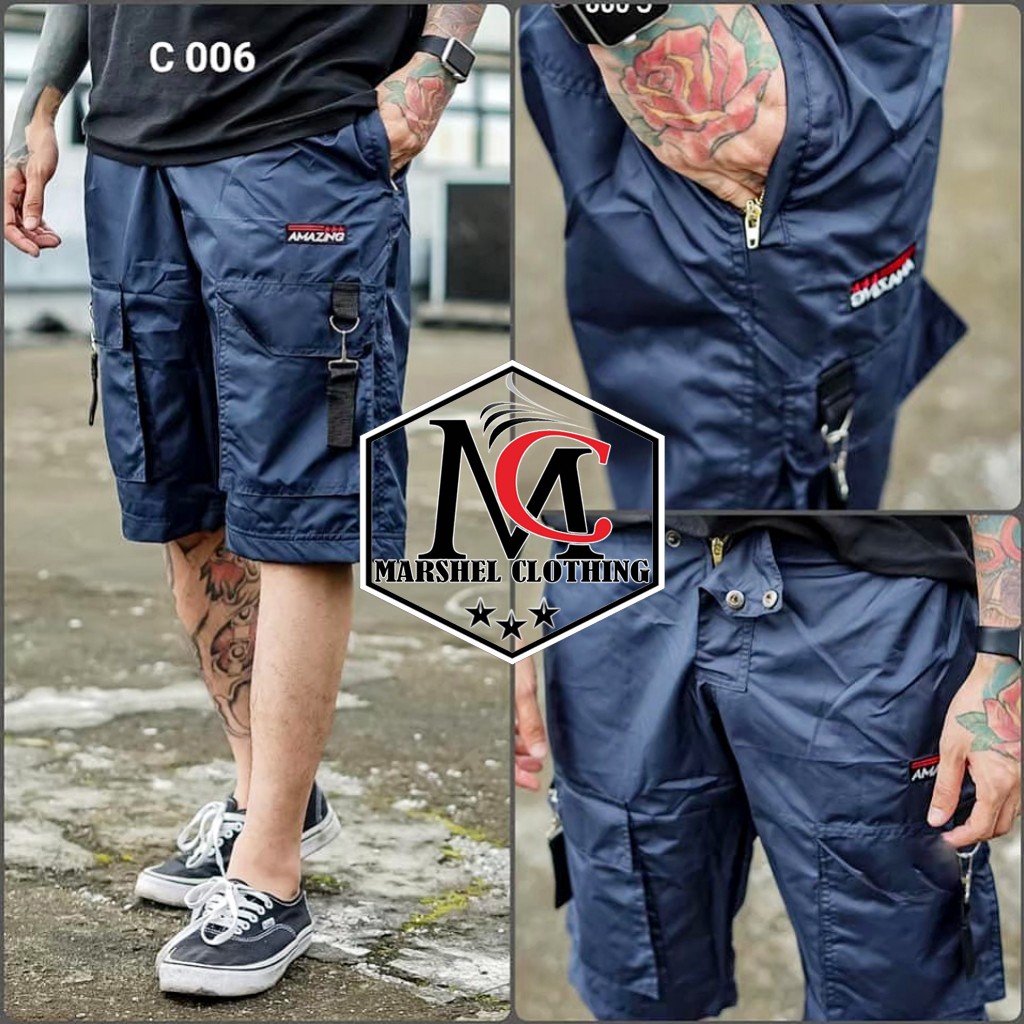 RCL - Celana Pendek Amazing 006 / Celana Cargo Waterproof / Celana Kargo Pendek Murah S.M.L.XL