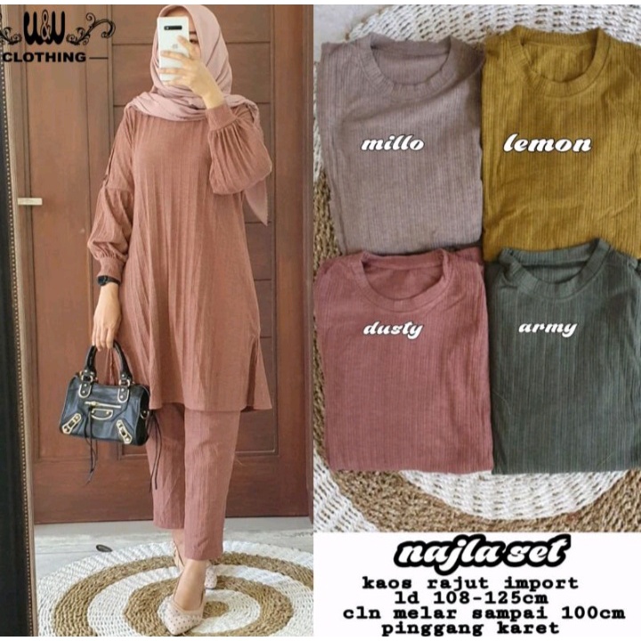 Setelan Wanita Bisa COD Najla Set by Fashion Solo-2