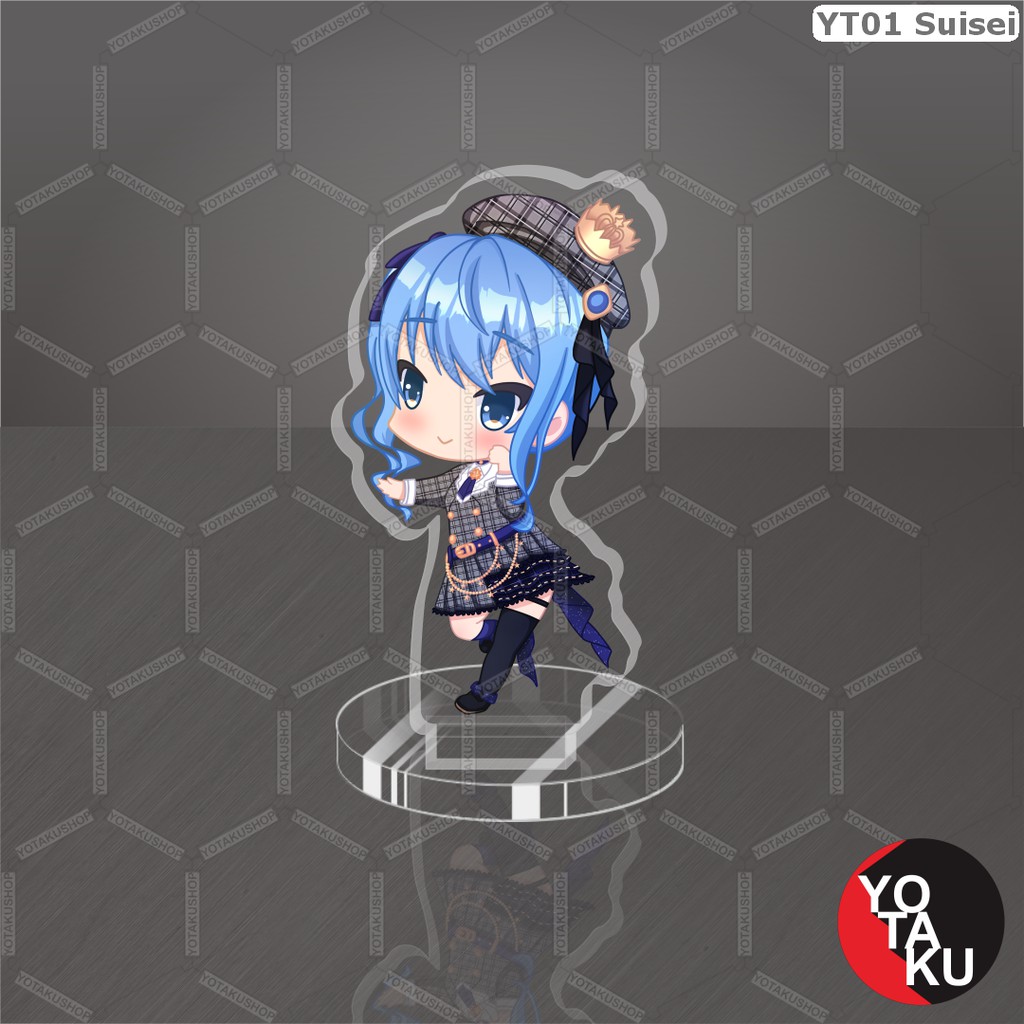 Mini Standee Figure Anime Akrilik Hololive EN Suisei MST68 seri 3