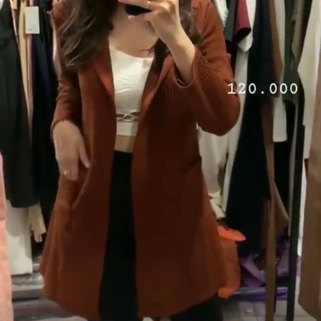 Cardi topi+kantong
