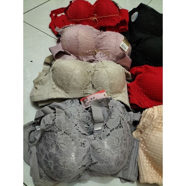 PUSH UP BRA RENDA/BRUKAT BERKAWAT, BUSA TEBAL KAIT 3 ATAU 4