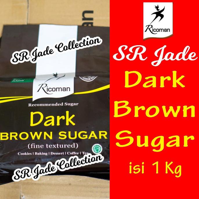 

Ricoman Dark Brown Sugar 1Kg Gula