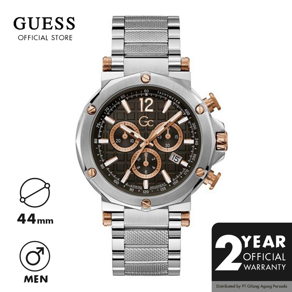 Jam Tangan Guess Original Gc Spirit - Guess Collection -  Jam Tangan Pria Y53005G2MF - Silver