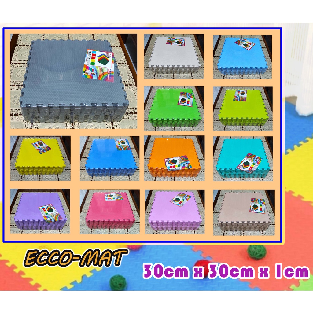 Matras Puzzle 30 x 30 Tbl 1 Cm isi 10 Pcs / Alas Lantai / Playmat / Tikar / Karpet