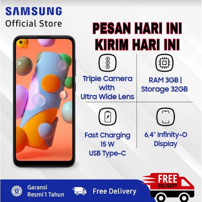 SAMSUNG A11 GARANSI RESMI