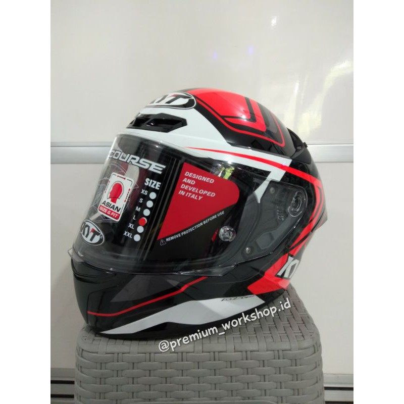 [COD] KYT TT COURSE OVERTECH BLACK RED