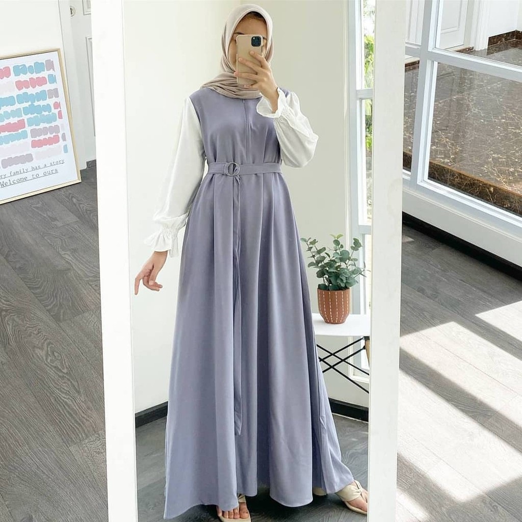 NIZZA GAMIS MAXY BUSANA MUSLIM WANITA ALL SIZE L