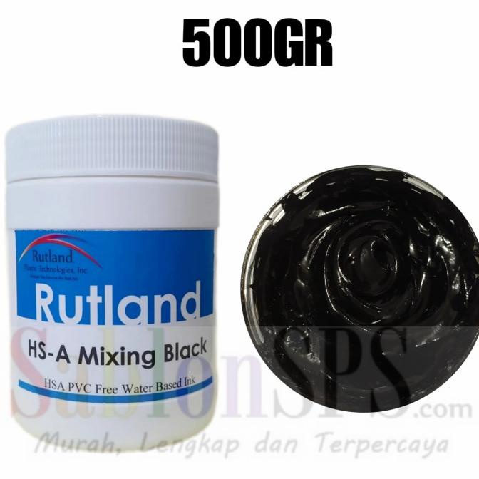 

Ink | Tinta Sablon Rutland Semi Plastisol Water Based Black 500Gr