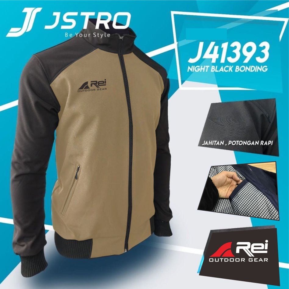 TERLARIS !! COD Jaket Motor Kombinasi Bahan Parasut WindProof Desain SlimFit