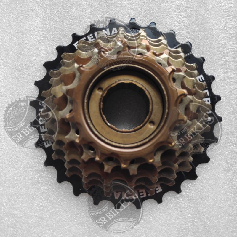 Freewheel Gir Susun 7 Speed Sepeda. 14-28T. ULIR DRAT. ETERNA