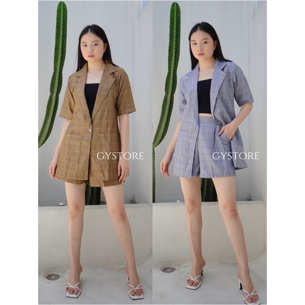 One Set Blazer Kotak 189 (2in1)