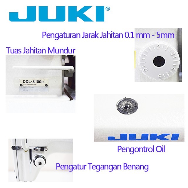 Mesin Jahit JUKI DDL 8100e Highspeed Industrial