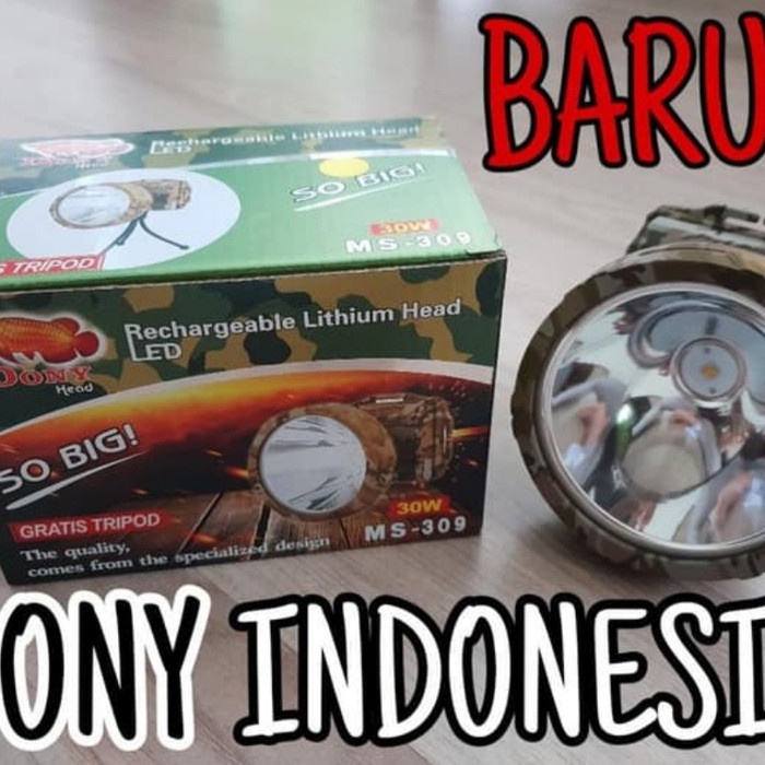 Senter Kepala DONY MS-309 MS 309 SO BIG ORIGINAL - Putih Terbatas