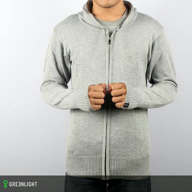 JAKET SWEATER RAJUT GREENLIGHT ARIL ABU MUDA