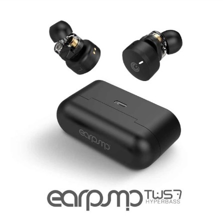 Earphone SonicGear Earpump TWS7 Hyperbass Bluetooth 5.0- Earpump TWS 7 - Hitam