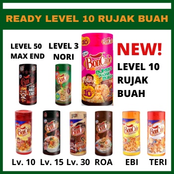 BONCABE BOTOL TERMURAH LEVEL 10 / 15 / 30 / 50 / IKAN ROA / Nori / TERI / EBI / BUMBU RUJAK BUAH 100% ORIGINAL Bon cabe