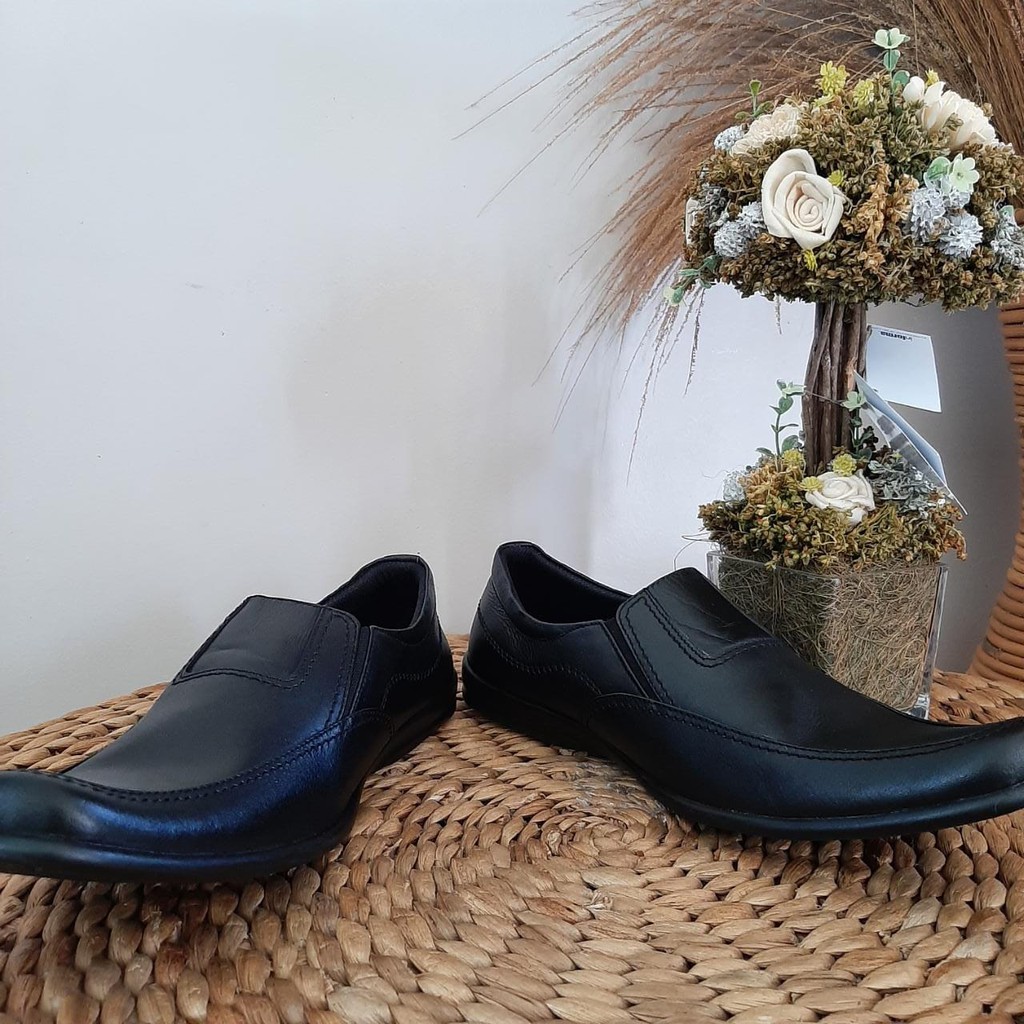 SEPATU PANTOFEL KULIT KEREN KERJA KANTOR LAKI PRIA COWOK DINAS RESMI FORMAL PESTA KULIT ASLI