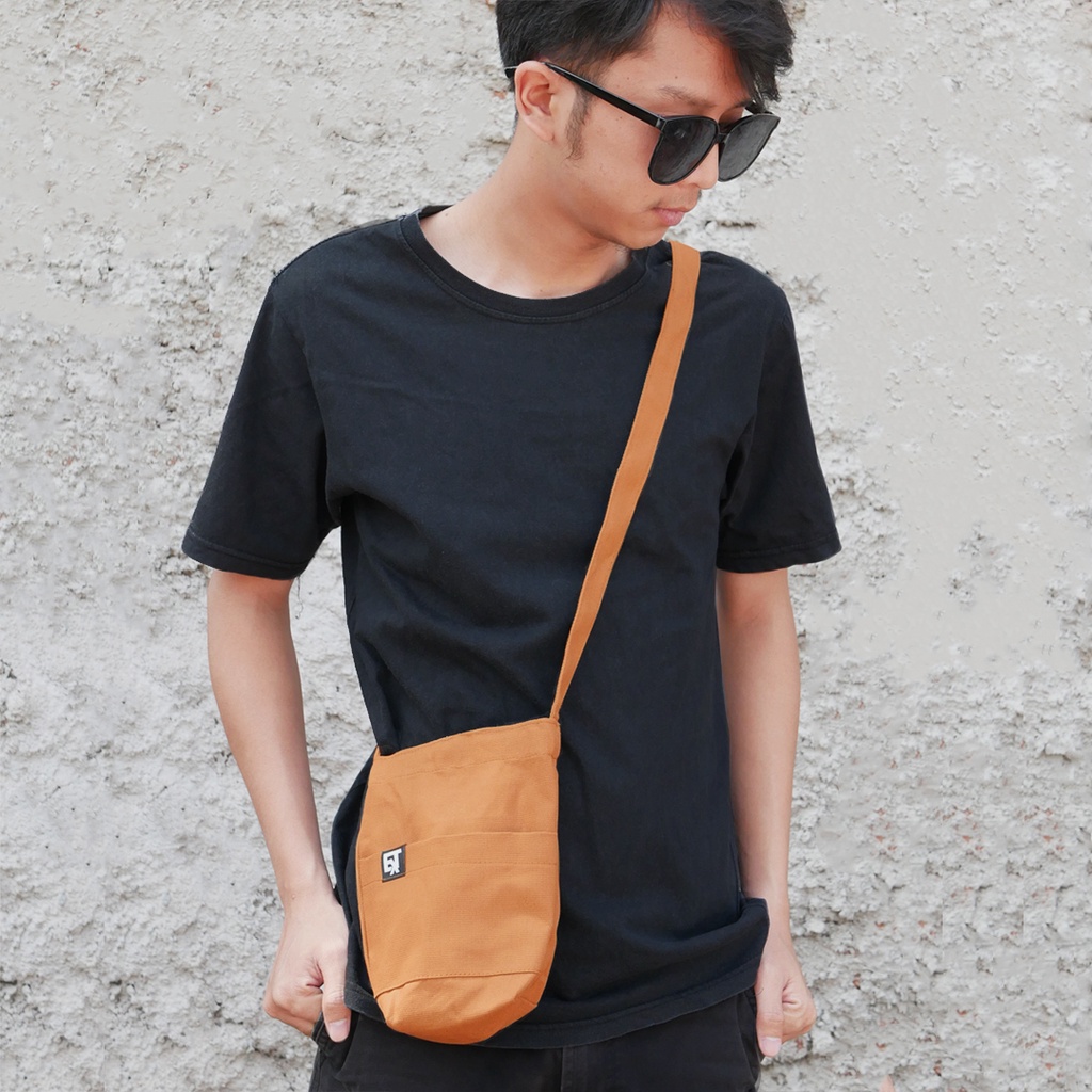 Extended Sling Bag Mini Canvas Tas Selempang Canvas Pocket Canvas