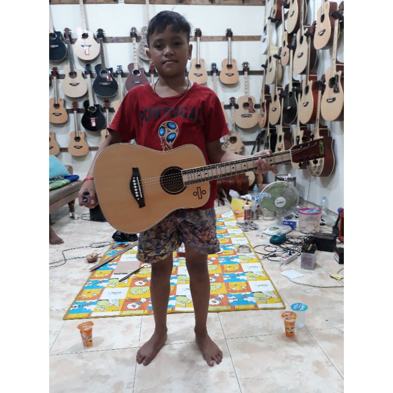 Gitar akustik 3/4 martin ed sheraan tanam besi-3