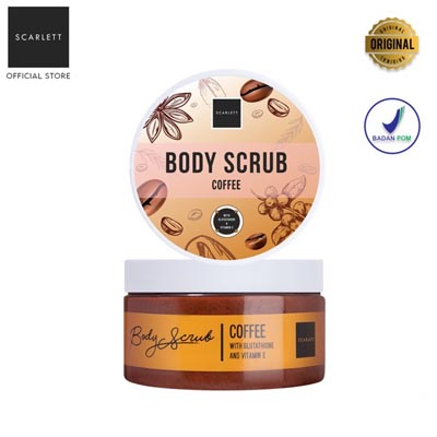 [ORI] Scarlett Whitening Perfect Coffee Edition Shower &amp; Body Scrub 1 Paket