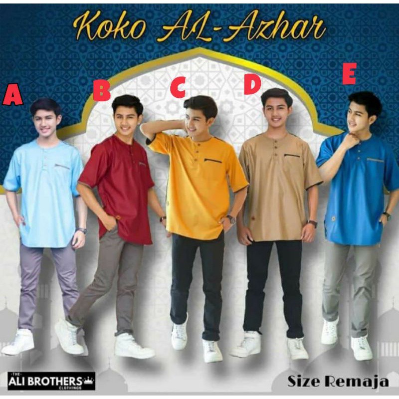 setelan koko anak sz junior/setelan koko AL Azhar by Ali Brother Size 10-14 Tahun
