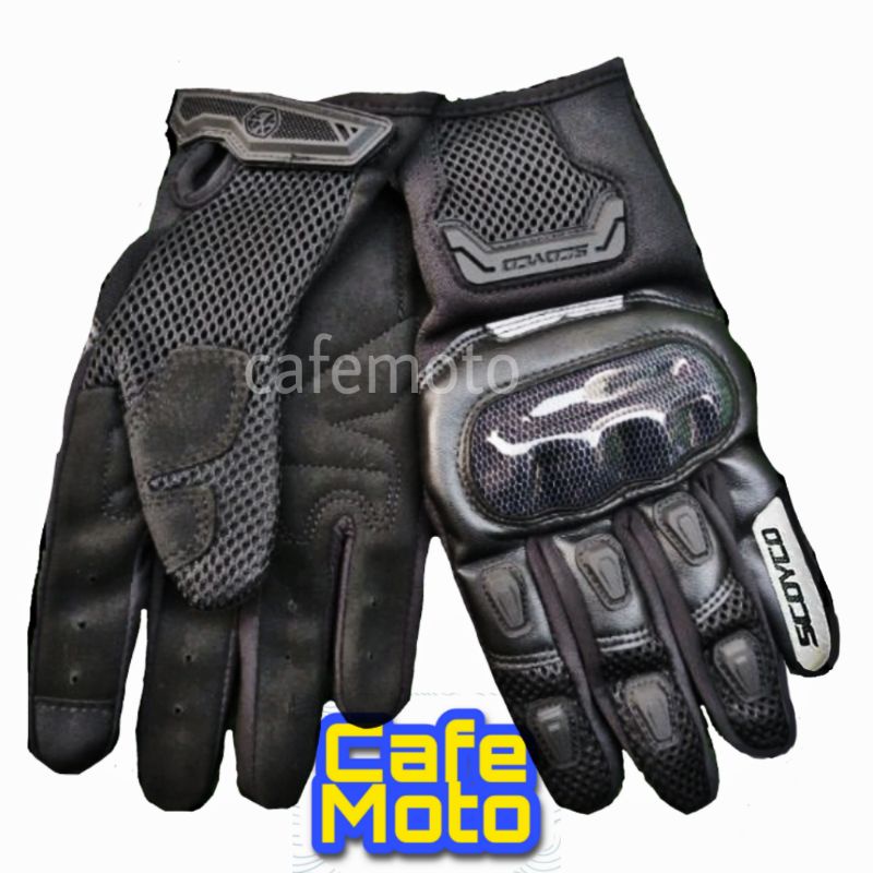 Scoyco MC64-2 Gloves - Sarung Tangan MC 64 2 support Touch screen karbon 642 mc64