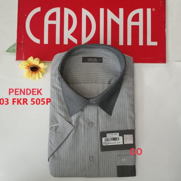 gof S-XL CARDINAL KEMEJA FORMAL PENDEK Regular Pakaian Kemeja Kerja Pria Kantor Acara Resmi Pakaian Wisuda Original KFG