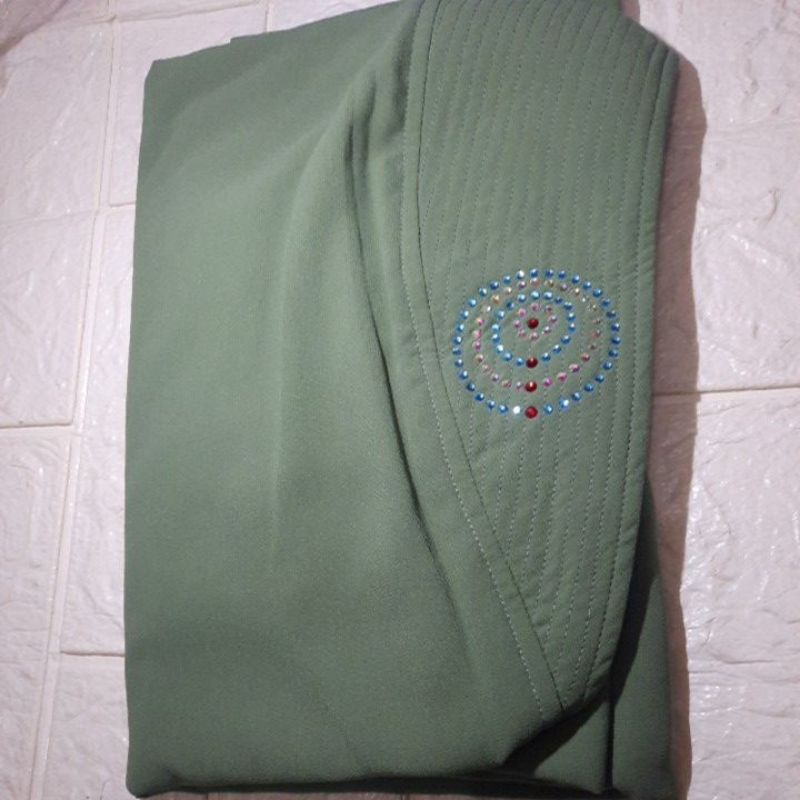 Thewa//Khimar Andara Standar Ori Thewa-Hijau wardah tua