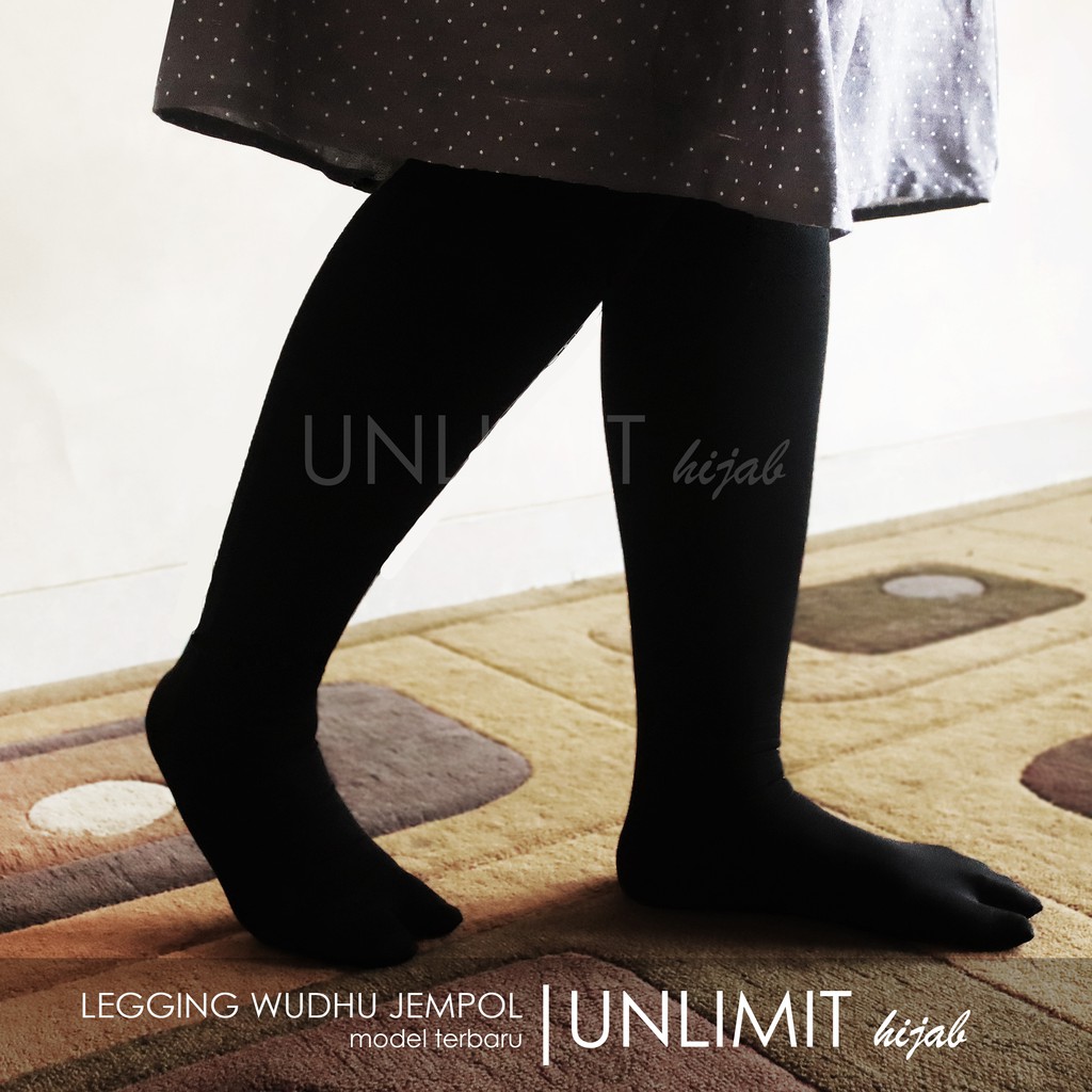 LEGGING WUDHU JEMPOL Original by UNLIMIT hijab | Leging Wudhu Premium dengan Kaos Kaki Jempol