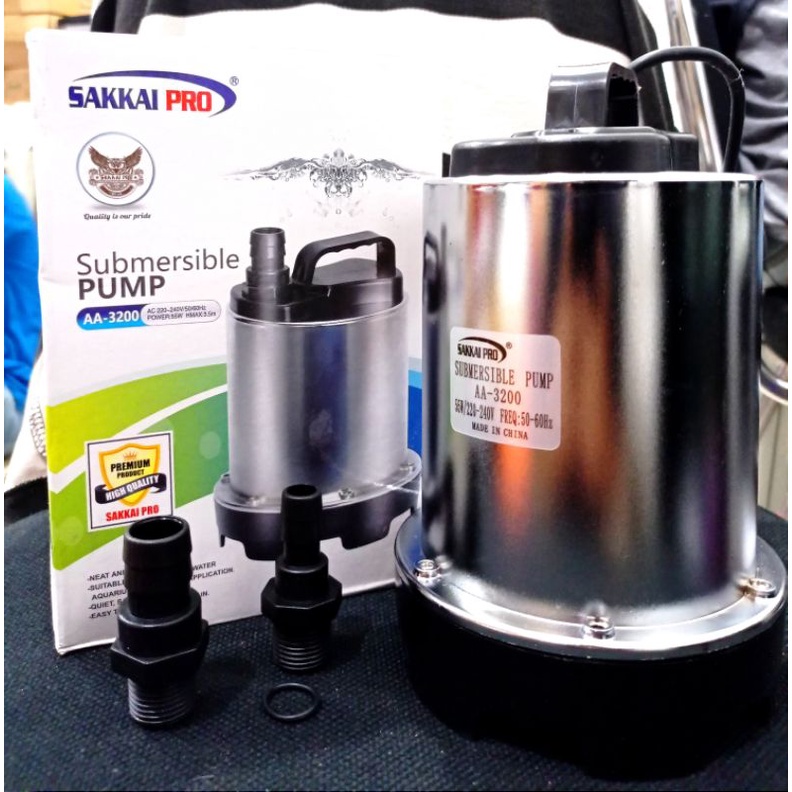 POMPA KOLAM HIDROPONIK SUBMERSIBLE PUMP SAKKAI PRO AA 3200