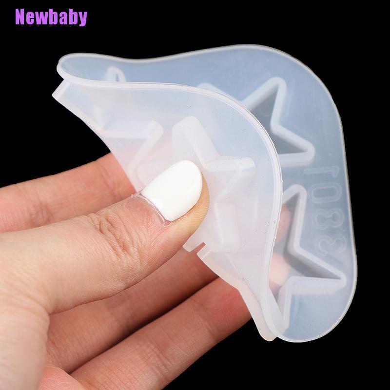 Cetakan Resin Epoksi Bentuk Bulan Bintang Matahari Bahan Silikon Untuk Liontin Gantungan Kunci