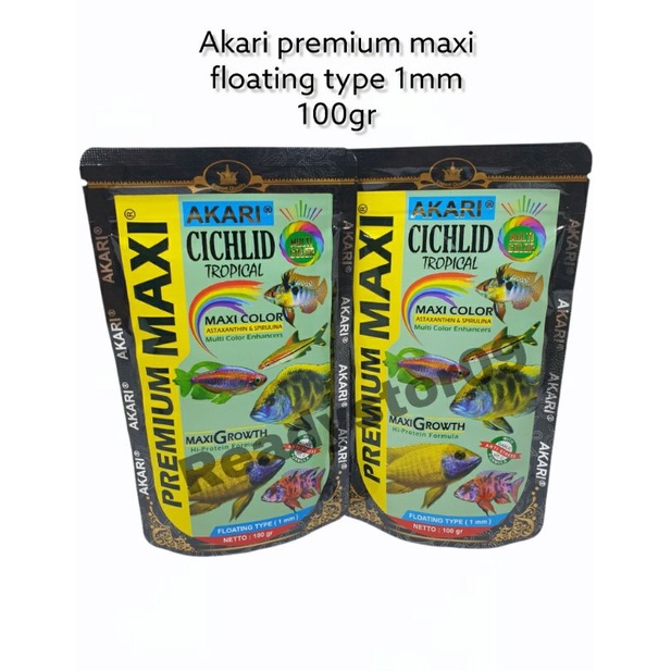 Akari Premium MAXI Cichlid Tropical 100 gr Pelet 1 mm