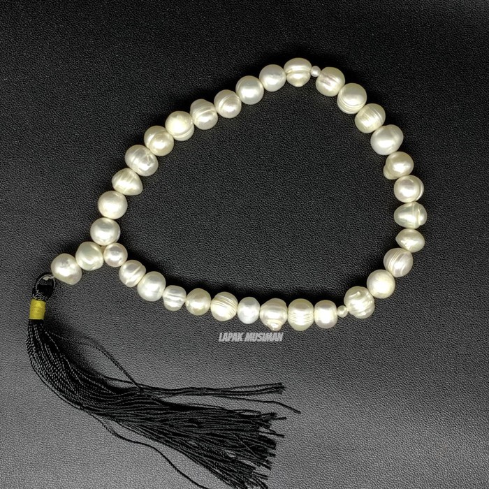 [Bayar di Tempat] Tasbih Mutiara Asli Natural 33 Butir