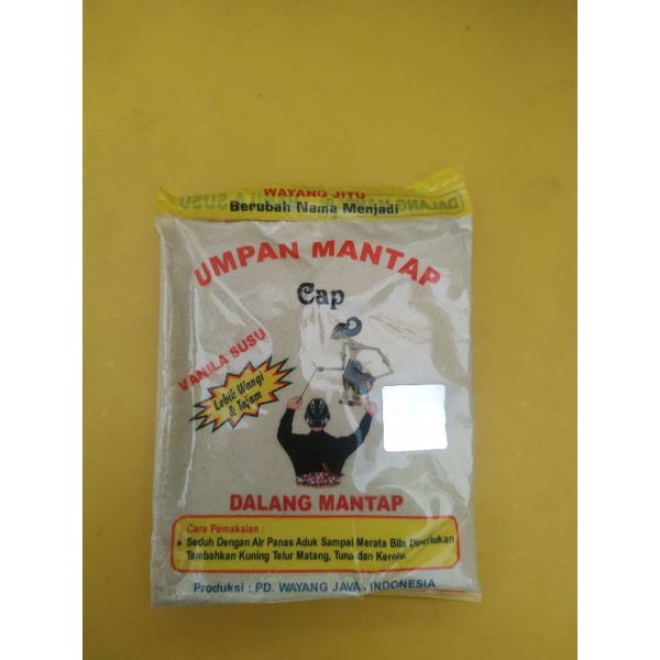 Umpan Mancing / Pelet / Pancing Ikan Mas Cap Wayang Jitu / Mantap Vanila Susu