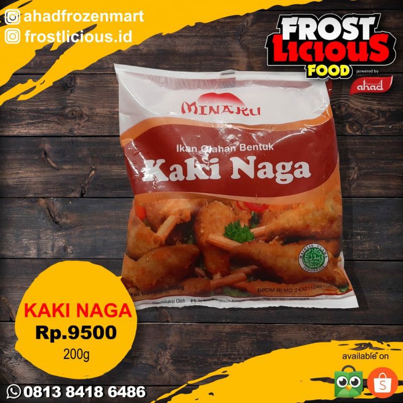 

Minaku Kaki Naga 200gr Frozen Food Lezat Halal