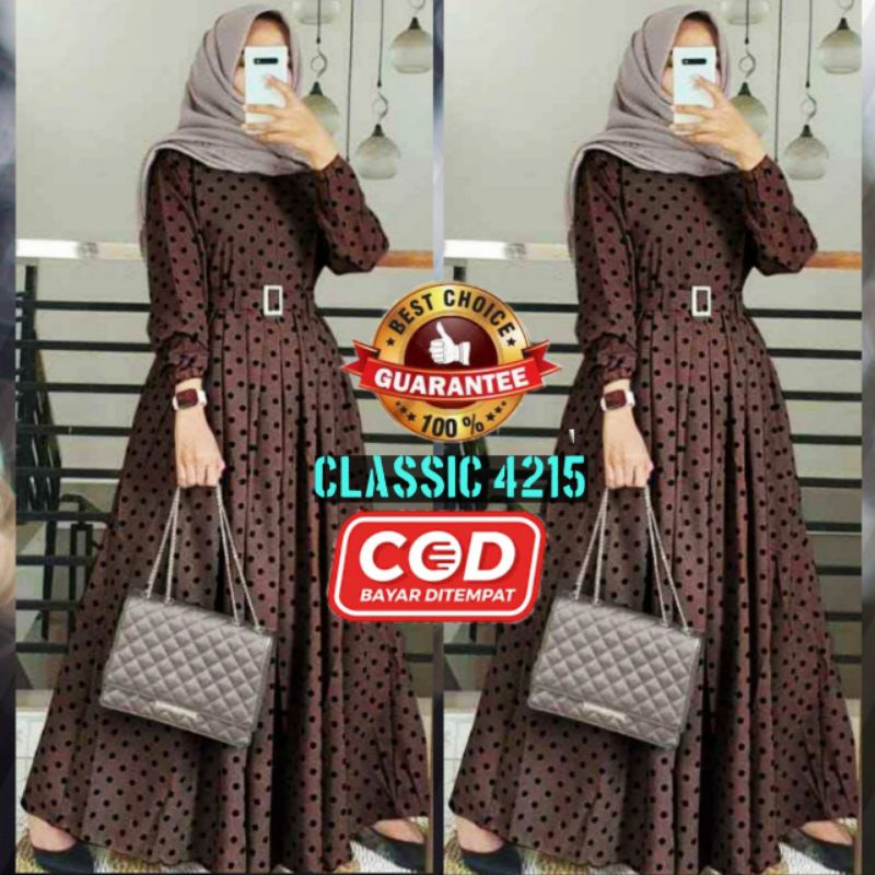 Gamis polkadot dress terbaru gamis POLKADOT