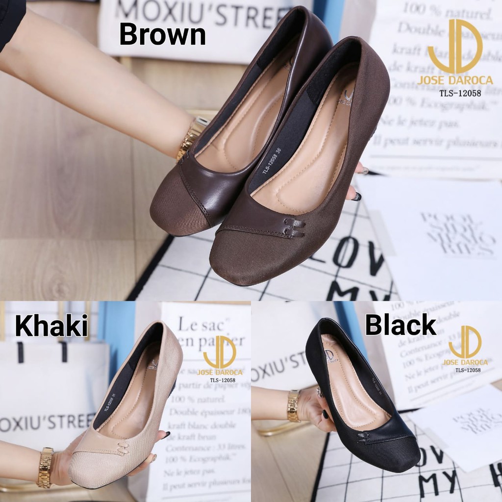 JOSE DAROCA Sepatu Wedges Wanita # TLS-12058# ORIGINAL