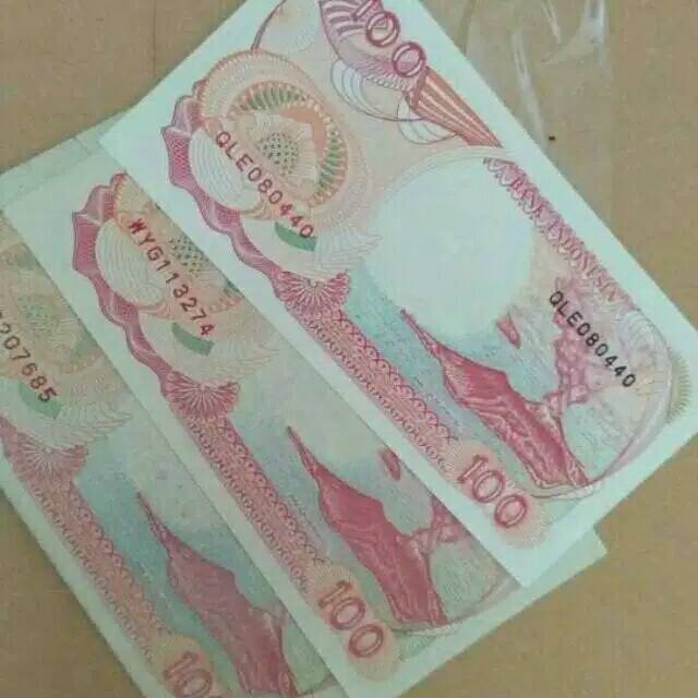 Uang Kuno Uang Lama Rp100 Asli BI Mulus
