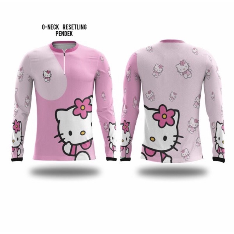 Jersey Sepeda Wanita Custom ~ HELLO KITTY