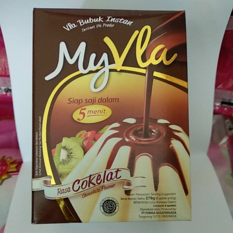 

Vla Instan My Vla Instan Powder Cokelat Box 6 Pieces @63 Gram