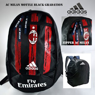 TAS BOLA - AC MILAN HITAM GRADASI