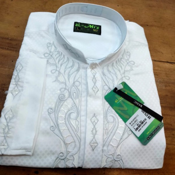 lengan kualitas Susu - MT Premium XS panjang alMia koko Baju atas Berkualitas di Putih alMia