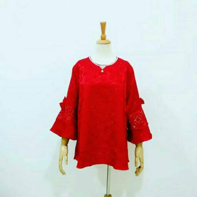 Baju Kondangan Wanita Modern Atasan Jacquard Bordir Wisuda Baju Kondangan Wanita Modern Atasan Jacquard Bordir Wisuda