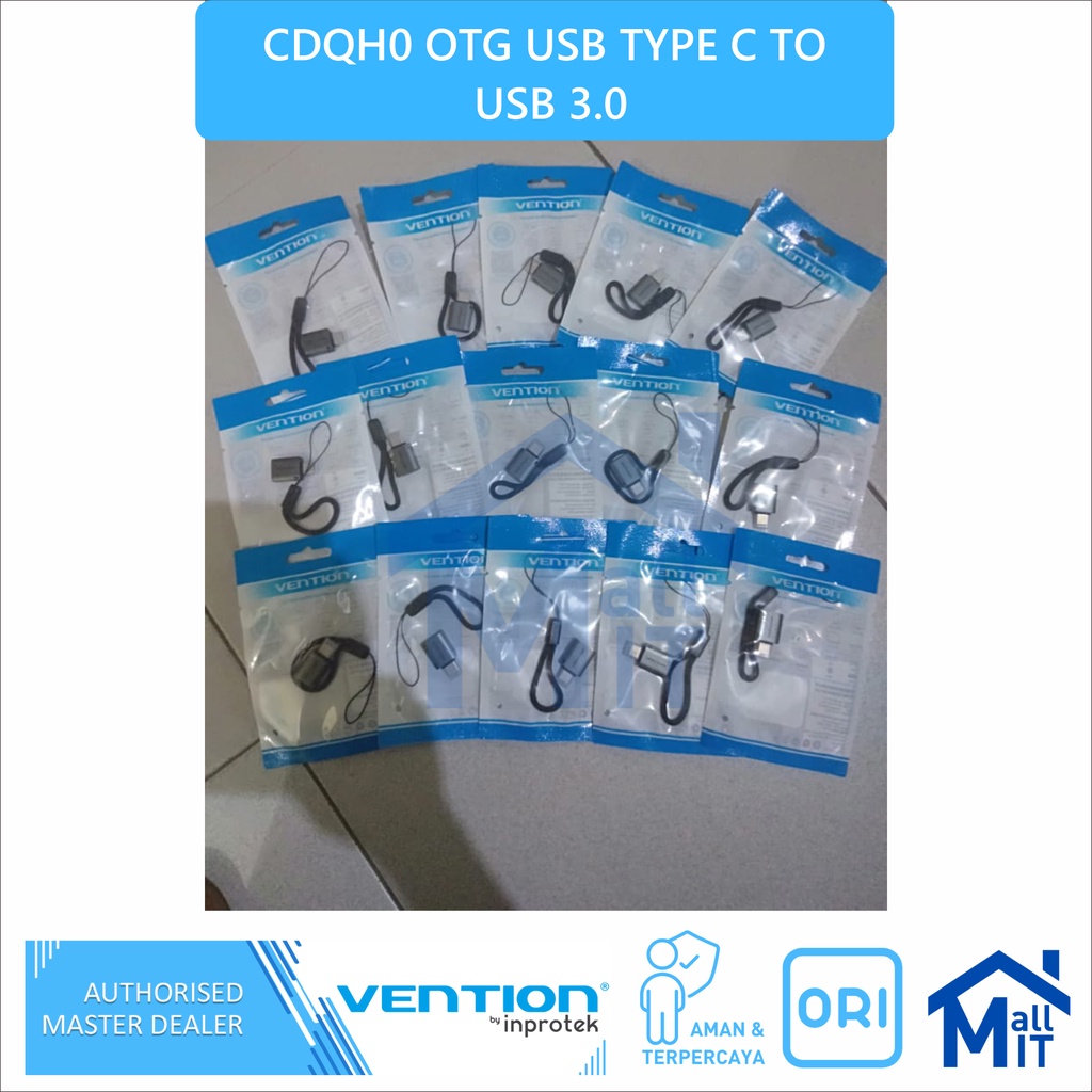 ( Bisa Cod ) Vention Adaptor Converter OTG USB TypeC to USB 3.0 Macbook pro air CDQ