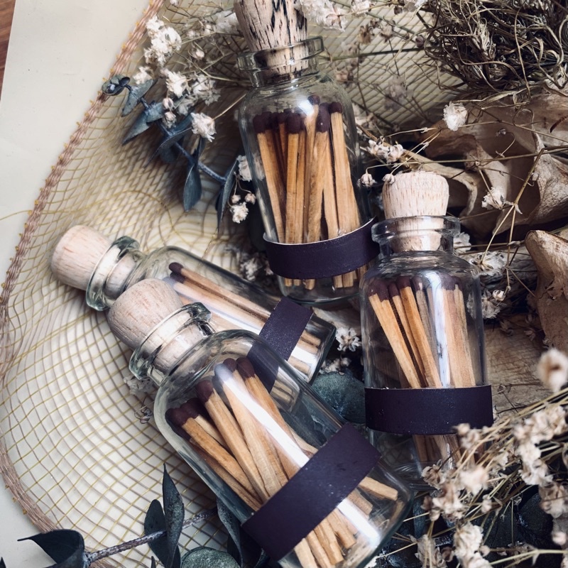 Jual Aesthetic Wooden Matches in Bottle / Korek Api Kayu dalam Botol Shopee Indonesia