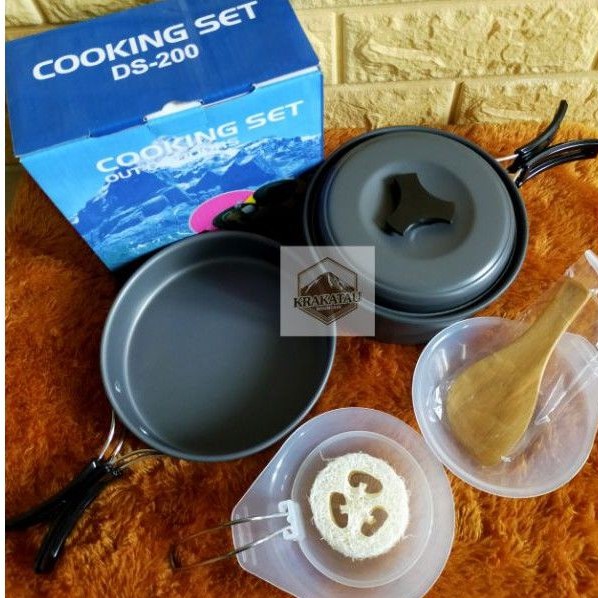 Cooking Set DS200 - Nesting DS 200 - Panci Teflon DS-200 / Cookingset