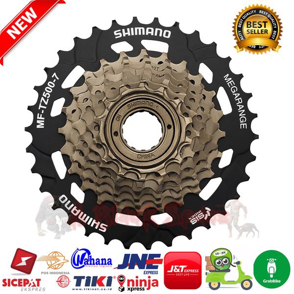 SPO45V SPROCKET SHIMANO TOURNEY MF TZ31 FREEWHEEL MEGARANGE 7 SPEED 14 34T MODEL DRAT  ULIR