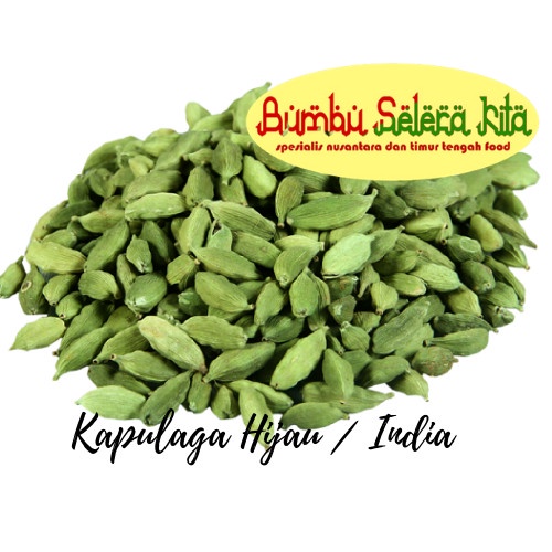 

ds001vv Kapulaga Hijau Arab India Premium/ Kapol India Arab/ Cardamom - 10 Gr Fsfs201